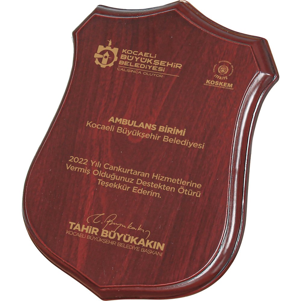 BK-76 Ahşap Plaket büyük ürün görseli